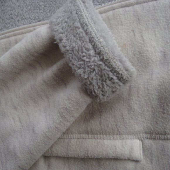 Fleece lined high/low gray jacket M - Picture 6 of 9